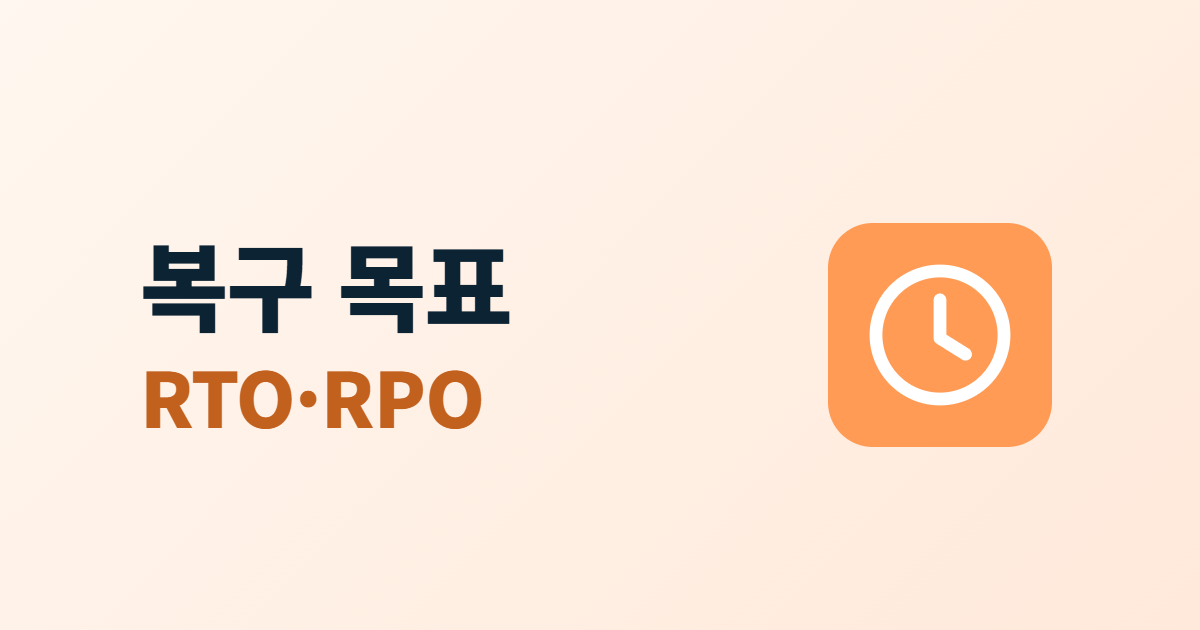 복구 목표 시간, RTO·RPO를 작은 회사 기준으로 정하는 4단계